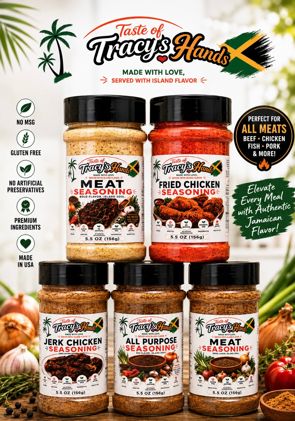 Tracy’s value pack authentic Jamaican seasonings